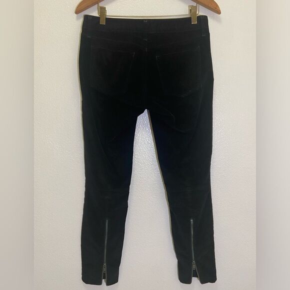 Gap - Always Skinny Zipper Detail Black Velvet Jeans - size 27 - Picture 5 of 14